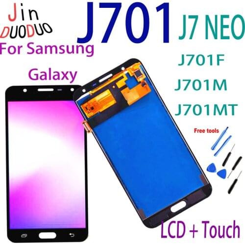 For Samsung Galaxy J701 J701F J701M J701MT Display Touch Screen LCD Digitizer Assembly For Samsung J7 NEO LCD