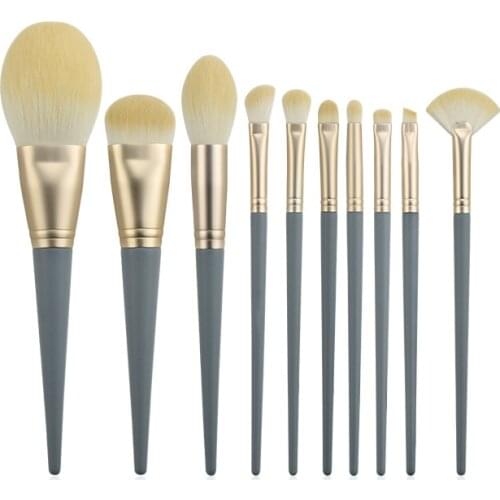 10Pcs High quality Makeup Brush Set Soft Powder Blending Blush Brush Eye Shadow Concealer Brush Artistic Application
