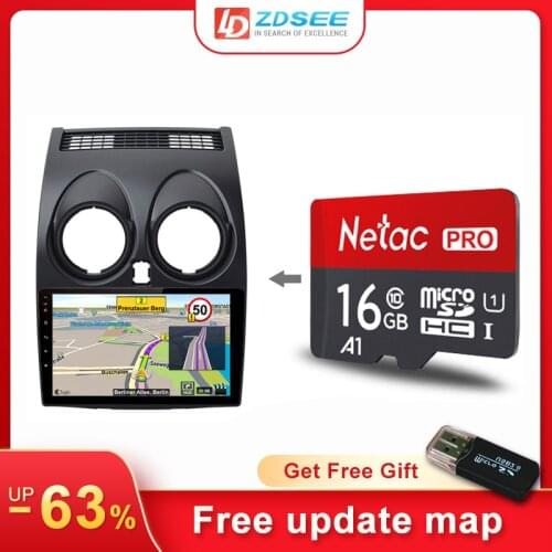 32GB GPS Sygic map for Nissan Qashqai car radio android Navigation Maps free update micro SD card Europe spain middle east