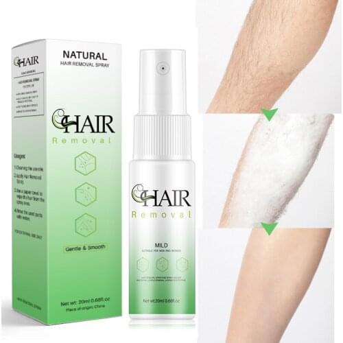 20ml New Body Hair Remover Essence Painless Hair Inhibitor Spray Beard Legs Armpit Face Hair Stop Growth Spray