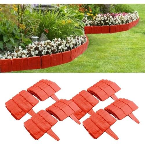 20x Garden Border Edging Fence Lawn Yard Flower Bed Plant Border Enclosure for Outdoor Yard Garden Backyard Patio Supplies