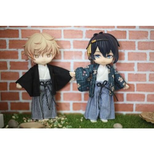 3PCS/set cute ob11 Dolls Clothing Japanese Style Kimono for boy ob11 dolls accessories clothes for dolls