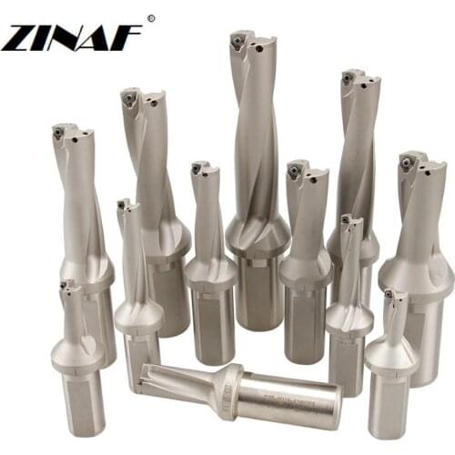 3Pcs/set WC Series Indexable drill U drill Bites Insert Drill Metal Drill Bits 14mm-50mm 2D 3D 4D 5D Machinery Lathe CNC cooling