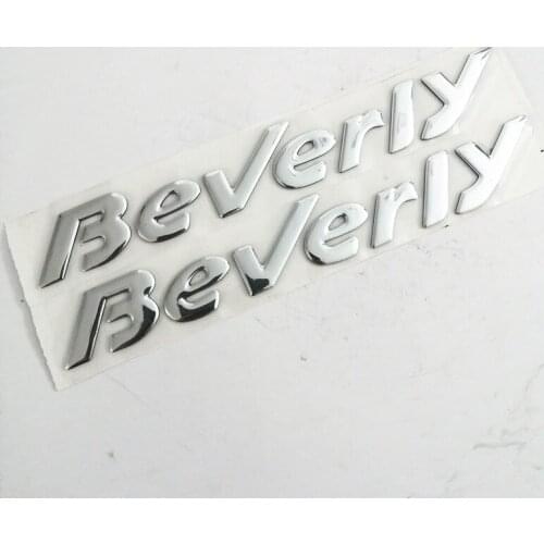 Motorcycle Raise 3D Emblem Italian Badge Silver Sticker Decal FOR PIAGGIO Beverly 500 Stickers MOTO SCOOTER