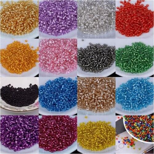 8000pcs/bag 2MM 15 Colors Small Beads Decoration Hole Beads DIY handcraft for Clothing Shoes Bag Decoration 004009041