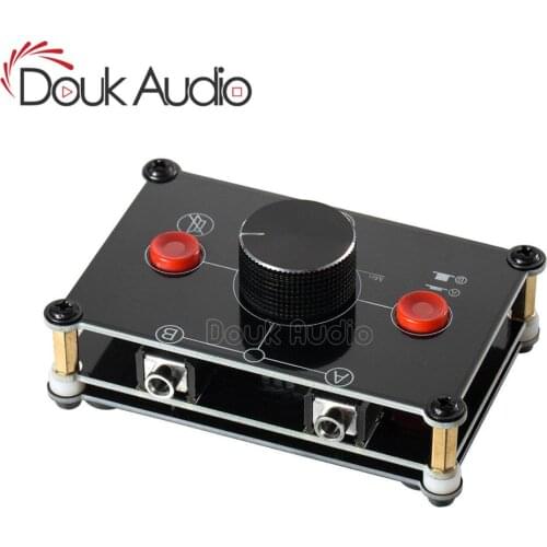 Music hall 2018 NEW Little Bear MC102 Mini 2(1)-IN-1(2)-OUT 3.5mm Stereo Audio Switcher Passive Selector Splitter Box