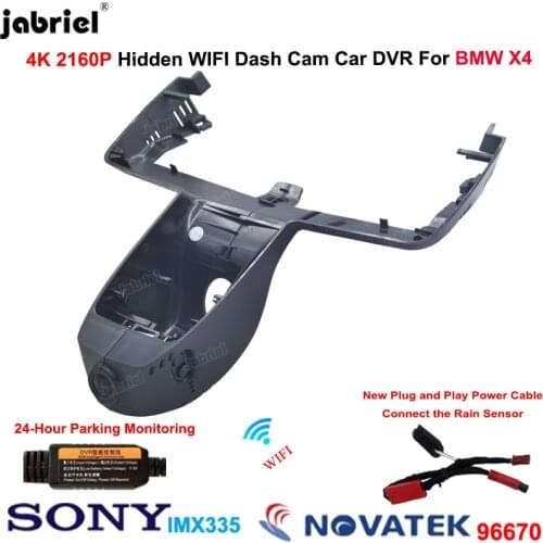 4K Car Dvr Dash Cam Camera UHD 2160P Wifi Car Cameras Video Recorder for BMW X4 G02 for BMW X4 M F98 2018 2019 2020 2021 2022