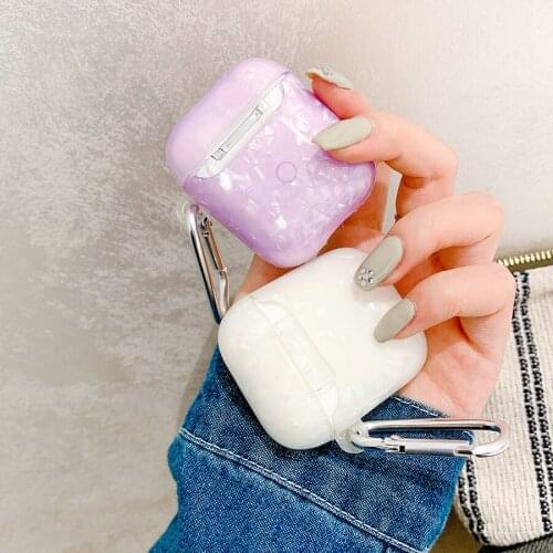 Cute shell Pattern Soft TPU Protection Slim Shockproof Rugged Protective Case Cover For AirPods 1st/2nd AirPods Pro Case