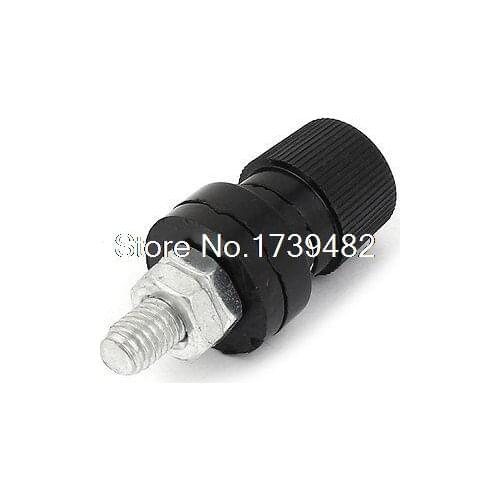 Black Plastic Shell Amplifier Terminal 8mm Male Thread Diameter Binding Post