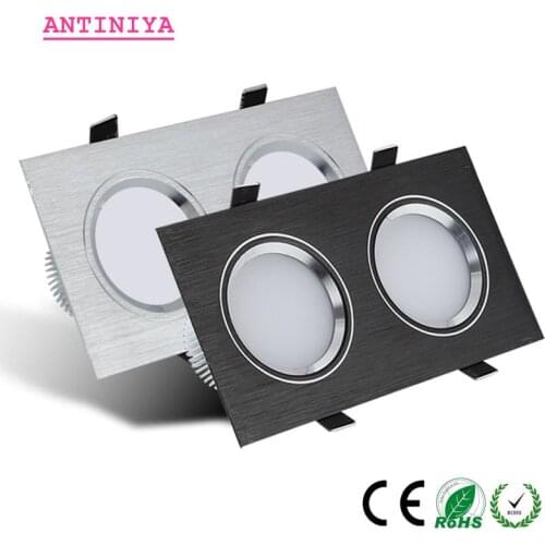 Dimmable Recessed Anti Glare LED Downlights 9W/12W/18W/24W SMD5730 Chip Ceiling Spot Lights AC85~265V Background Lamps+Led Drive