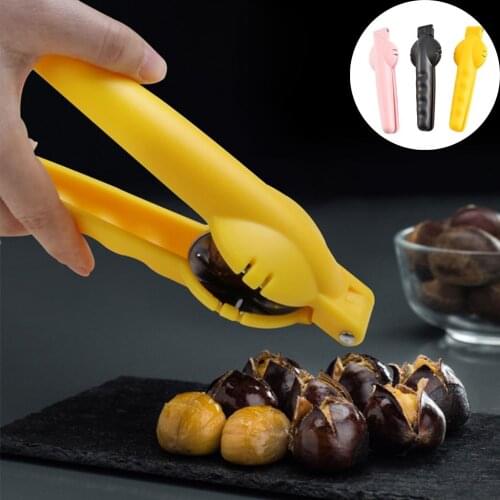 Nut Opener Cutter Gadgets 2 in 1 Quick Chestnut Clip Walnut Pliers Metal Nutcracker Sheller Kitchen Tools Stainless Steel
