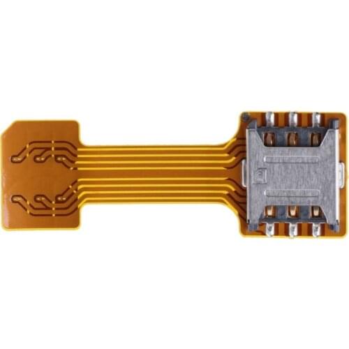 Hybrid Double Dual SIM Card Micro SD Adapter for Android Phone Extender Nano Mic E5BA