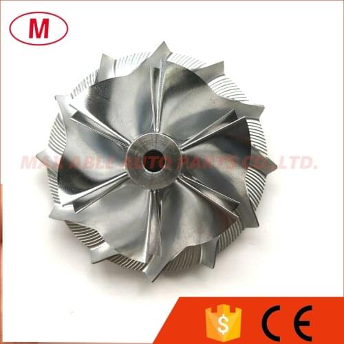 GT1252 786556-0002 38.40/52.00mm 6+6 blades Reverse Performance Turbo Billet compressor wheel for 783583-0004 Turbocharger CHRA
