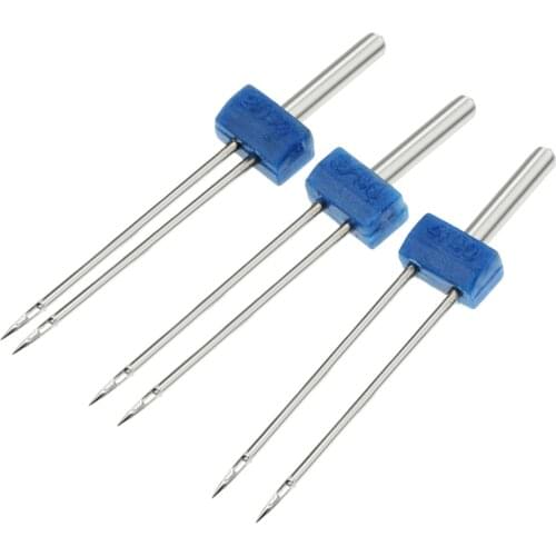 3pcs 2MM 3MM 4MM Double Needle For Household Multi-Functional Sewing Machine Accessories (One Set Of Three Specifications)