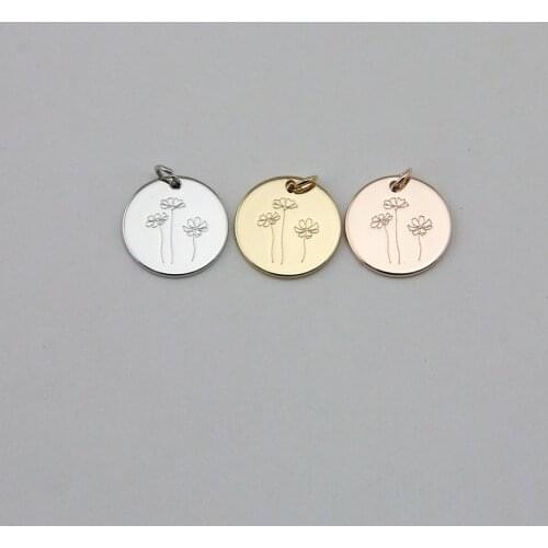 Beauty Cosmos Flower Design Pendants Jewelry Accessories for Necklace Accept Custom Design