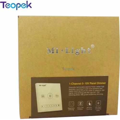 MiBoxer L1 Led Panel Dimmer Wall-mounted Max 20mA/Channel Output AC100~240V 1-Channel 0~10V For Single Color Led Light