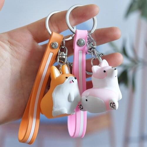 New Cartoon Cute Keji Doll Keychain Fox Automobile Hanging Ornament Bag Ornament Gifts for Girls Wholesale