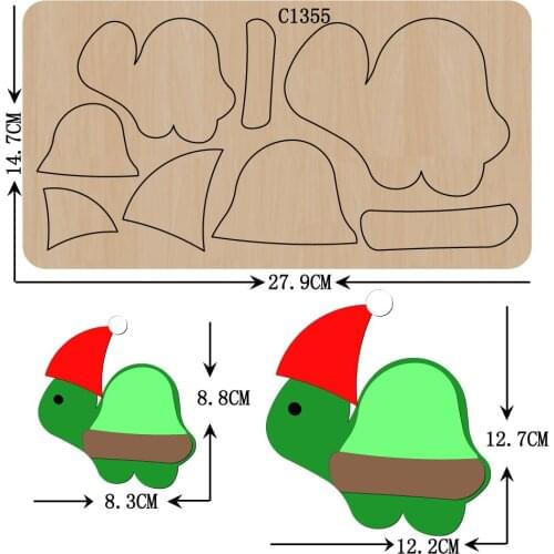 New tortoise Wooden die Scrapbooking C-1355 Cutting Dies Multiple sizes