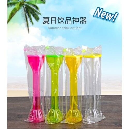 Factory Wholesale & retail Top-Rated Drinking Yard Glass 600ml plastic water bottle with straw