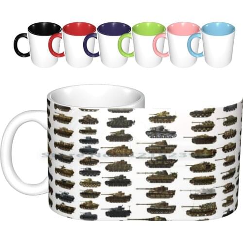 Panzers ! Ceramic Mugs Coffee Cups Milk Tea Mug Panzer Armor Germany Creative Trending Vintage Gift Bottle Cup
