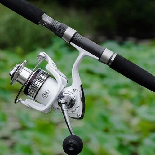 Spinning Fishing Reel Right/Left 13+1 Bearing Balls 1000-7000 Series Fishing Metal Coil Spinning Reel Boat Rock Fishing Wheel