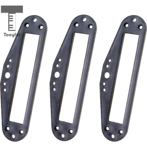 Tooyful 3Pcs Plastic Smaller Dual Rail Humbucker Pickup Baseplate Base Plate for Electric Guitar Instrument Parts Accessories