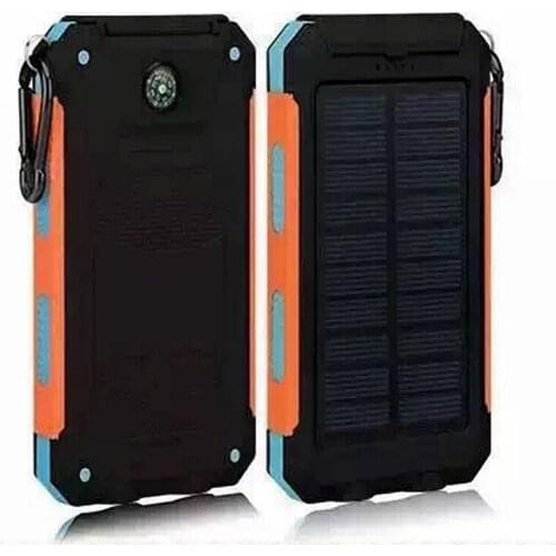 LiitoKala Lii-D007 Portable Solar Power Bank 10000mah For Xiaomi 2 Iphone External Battery Powerbank Waterproof Dual USB
