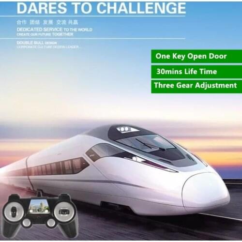 High-Speed RC Train Model 2.4G 114cm One Key To Open The Door Sound Effects Remote Control Subway High-Speed Train Model Toy