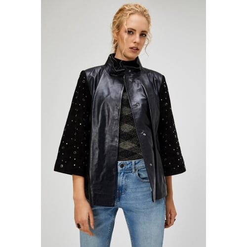 Womens Genuine Suede Laether Jacket