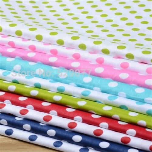10pcs 40x50cm Dots series cotton fabric patchwork cloth for Handmade sewing quilting Baby And Childrens Sheets Dress Material