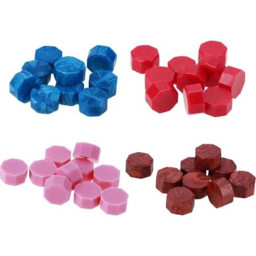 100pcs/Lot Retro Octagon Sealing Wax Beads Stamping Envelope Decor Wax Seal