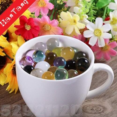 1000pcs(20g) 3mm Pearl Shaped Crystal Soil Water Beads Mud Grow Magic Jelly Balls Hydrogel Gel Kids Toy 6ZSH760-1