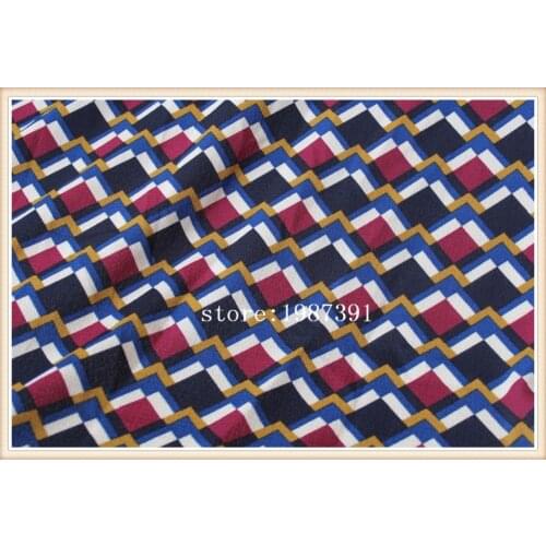 145cm width Paris pearl fabric Geometry pattern red color can't see through for skirt suit-dress headband CH-4876