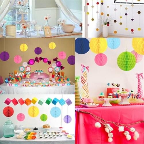 4pcs/Lot 8 '' 20cm Tissue Paper Honeycomb Ball Wedding Event And Party Suppliers Birthday Party Wedding Decoration Centerpieces