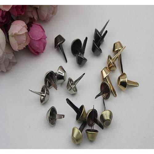 50 PCS/lot) high-grade metal plating processing leather rivet shoes handbags decorative accessories