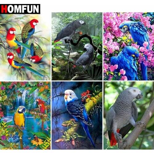 HOMFUN Full Square/Round Drill 5D DIY Diamond Painting "Animal bird landscape" Embroidery Cross Stitch 5D Home Decor Gift