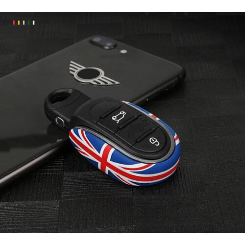 Union Jack Car Styling Key Bag Decoration Key Chain Case Housing Cover Protector For Mini Cooper S F54 F55 F56 F60 Accessories