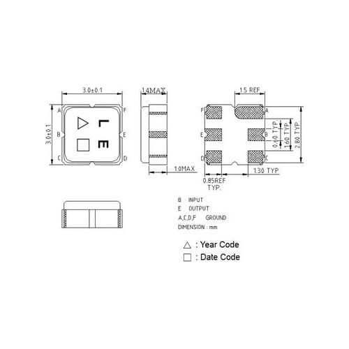 Free Shipping! New Original TA0224A 0224A SAW Filter 1575.42 MHz for GPS SMD 3.0*3.0mm