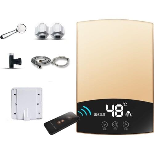 DMWD 6000W Instant Hot Electric Water Heater For Bath 220V Hot Water Shower Wall-mounted Bathroom Water Heating Machine