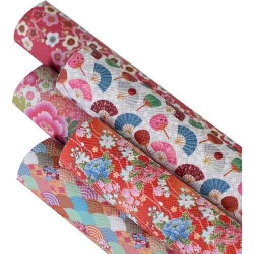 HSDLeather 20x34cm hsd- Genuine Japanese pattern series Synthetic Leather DIY Decorative