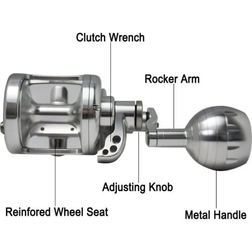 ORJD CNC Slow Jigging Reel Saltwater Ocean Boat Fishing Casting Reel Sea Fishing Jigging Aluminum Alloy Jig 28-35kg Drag Power