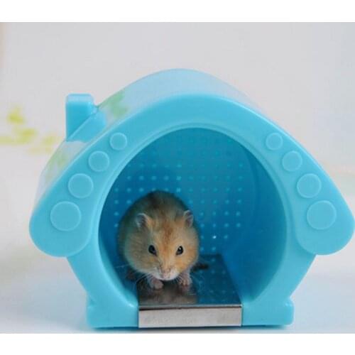 Summer Cool Hamster Squirrel Arch Cooling Down Plastic House Small Animal Cage Bed Play Toy Cooling Nest Igloo For Little Pets