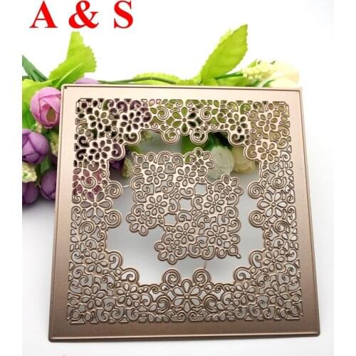 Y423 METAL CUTTING DIES Square Lace Scrapbook card paper craft party decoration embossing stencil cutter
