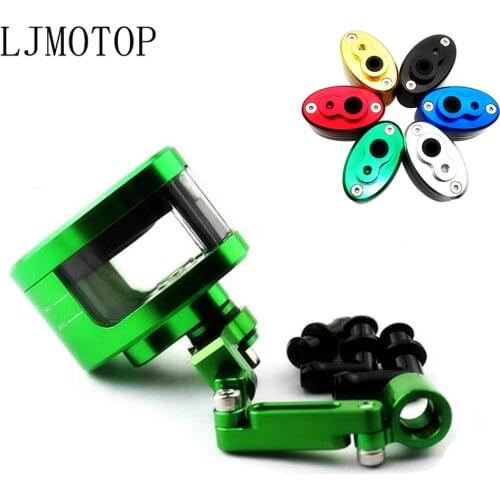 Motorcycle CNC Brake Fluid Reservoir Clutch Tank Oil Fluid Cup For Kawasaki Z1000 ZX10R ZX12R ZX6R Z650 Z900 Z800 NINJA 250