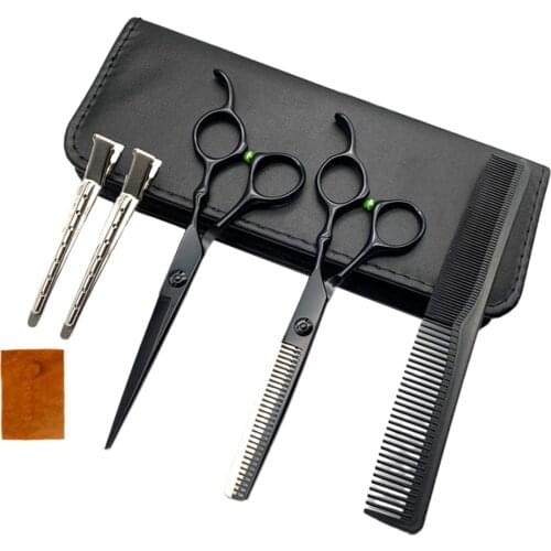 7pcs 6.0'' Salon Hair Cutting Scissors Styling Tool Hair Cut Thinning Shears Durable