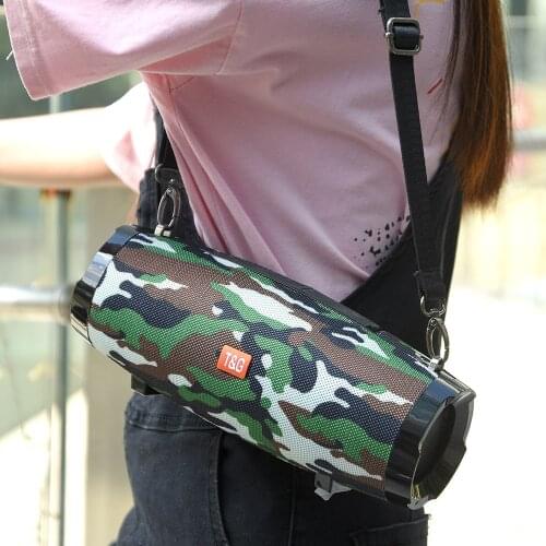 20W Portable Wireless Bluetooth Speaker Waterproof Speaker Support FM Radio TF Card Outdoor Strap with Subwoofer Column Speaker