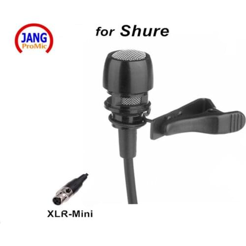 Professional Wired Lapel Condenser Microphone Host Show Microfone for Shure Wireless Transmitter etc XLR Mini 4Pin Mikrofon