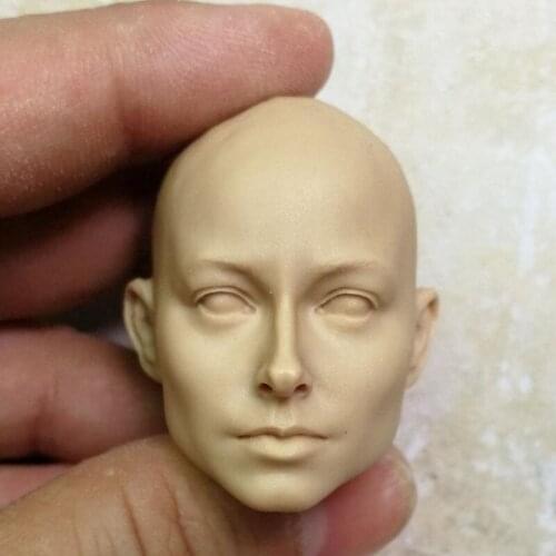 Blank 1/6 Scale lady Girls Head Sculpt Unpainted Without Hair