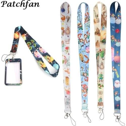 AD118 Patchfan Cartoon Little Prince Lanyard for Key Phones USB Keys Keychain Name Badge Holders Lanyard With Card Cover Case