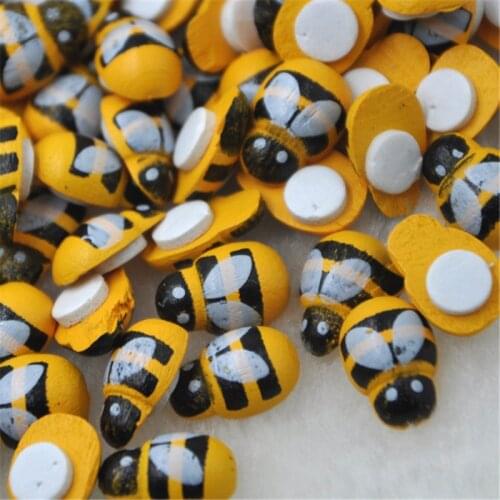 100 pcs Bee Stickers Easter Fridge Scrapbooking 9x13MM WB289